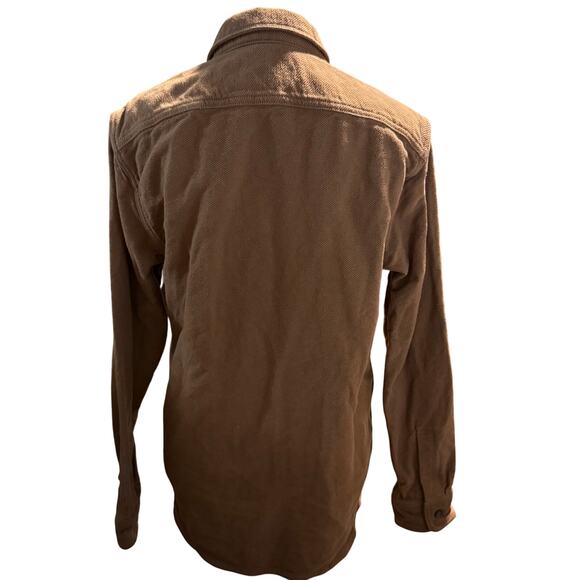 Everlane Heavyweight Overshirt, Shacket, Heathered Toffee, Men's Size Medium - Picture 6 of 8